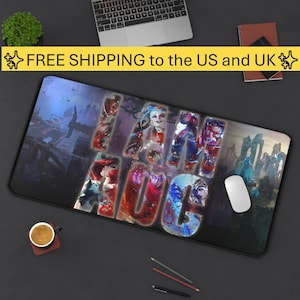league of legends  bot lane Gaming Desk Mat - I AM ADC - Perfect for Gamers, Office Decor, Desk Accessories, Gifts for Gamers, gift him/her