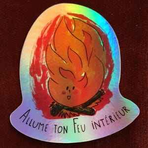 Kleiner Feueraufkleber