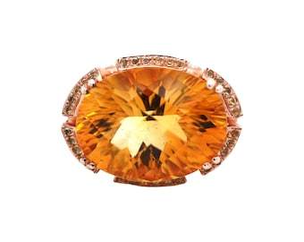 925 Vermeil Citrine Ring