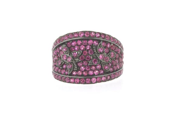925 SS CREATED Ruby Ring ( 2.10 cts) - image 1