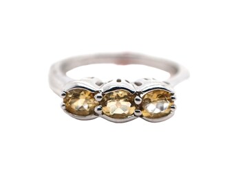 925 Silver Citrine Ring