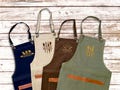 Personalized Canvas Chef Apron with Pockets | Embroidered Kitchen Wear for Restaurants & Home Cooking, Personalized Embroidered Apron