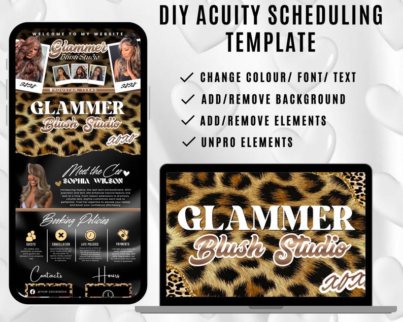 Acuity Scheduling Template Hair Stylist | Hair Acuity Booking Website ...