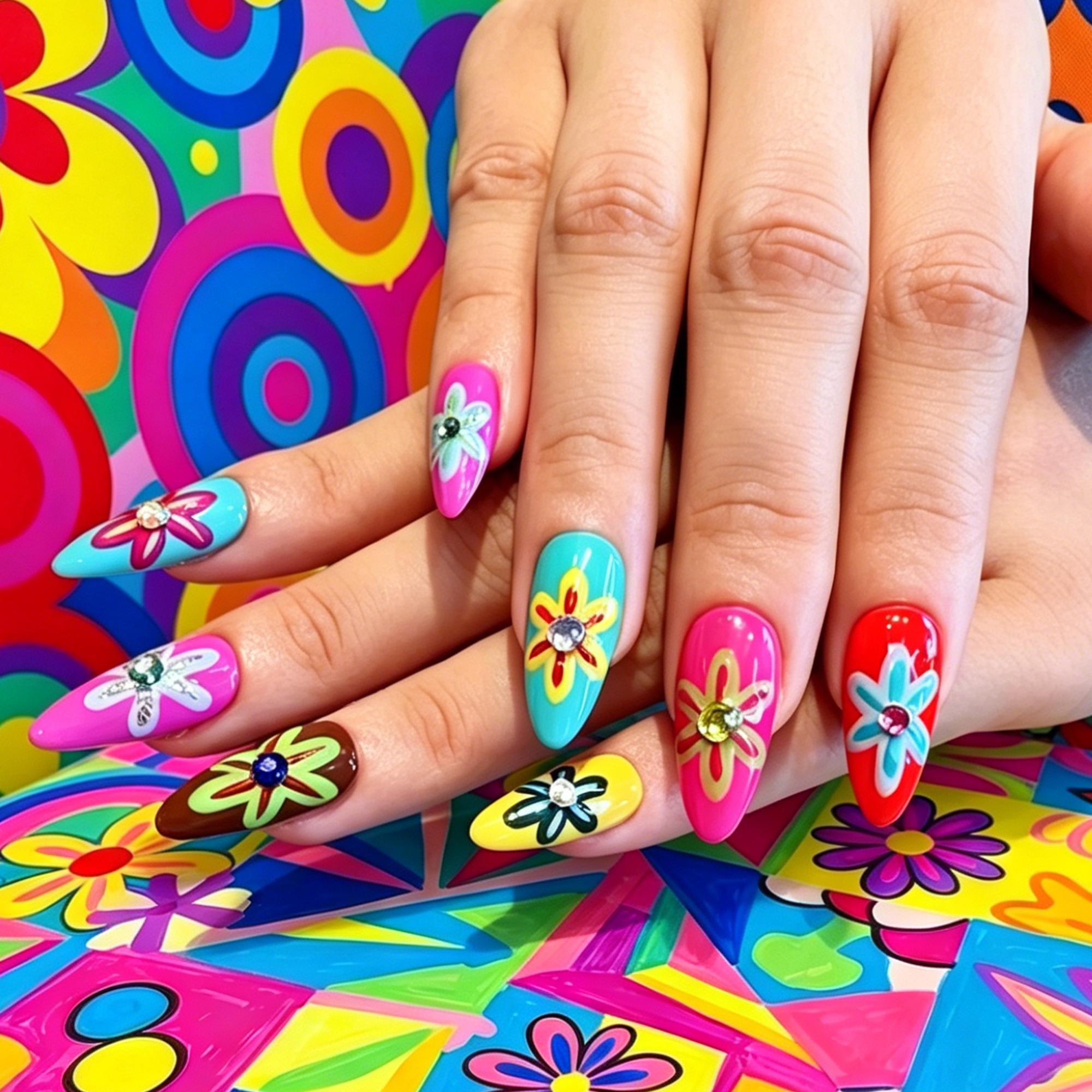 70s False Nails - Etsy
