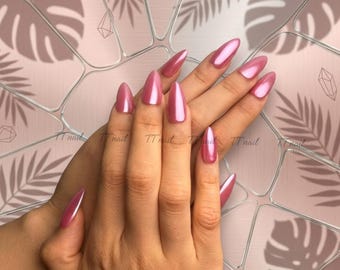 Soft Y2K Nails | Glazed Donut | Rosewood Shimmer | Minimalist Clean Elegant Silk Glaze Nails