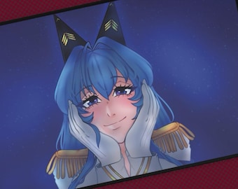 Sterne und Wir - Helm Nikke PlayMat/Schreibtischunterlage