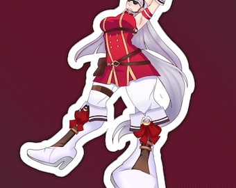 6" Gold Ship Kiss-Cut Sticker