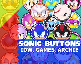 Sonic Universe Button Kollektion | IDW • Archie • Gameverse
