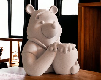 Winnie the Pooh Inspired Bear Desk Organizer, Glasses Holder, 3D Printed