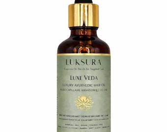 Ayurvedic Hair Oil, Double Bhringraj and Amla Growth Treatment, Ylang Ylang Scent, Thicker Looking Hair & Scalp Nourishment, 50ml