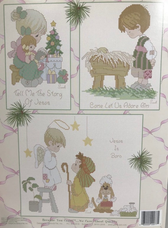 Christmas Favorites Precious Moments PM77 Cross Stitch Book Out Of Print