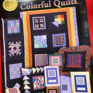 Folleto de patrones de punto de cruz Cross My Heart Colorful Quilts CSB-244 Retirado