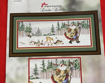 Cross My Heart Christmas Dinner CSB-304 Linda Kotila Cross Stitch Pattern Retired Out of Print