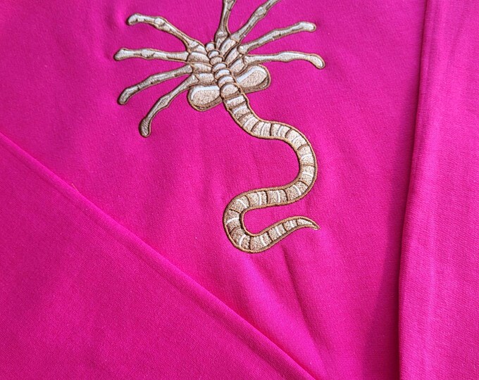 Facehugger Embroidered Crewneck Sweatshirt