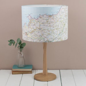 Abat-jour cartographique personnalisé, choisissez votre emplacement, service sur mesure