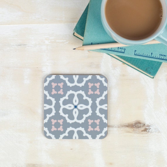 Ines Coaster Moorish Tiling Pattern Geometric Design Etsy