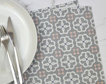 Torchon en coton à motif géométrique, Ines Design, gamme Gilda