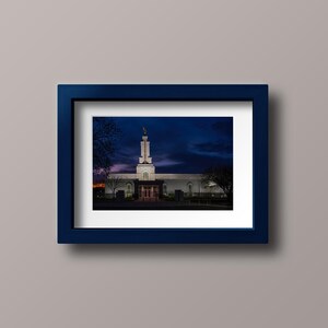 Lubbock Texas Temple - LDS Temple Print - Digital Download - Angel Moroni Art - Blue Sky Clouds - West Texas Wall Decor - Church Gift