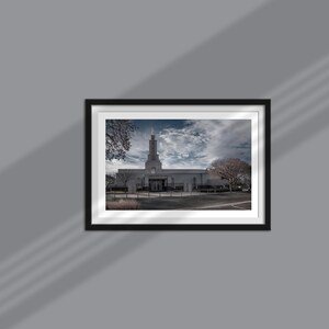 Lubbock Texas Temple - Christmas Night - Digital Download - LDS Art - Angel Moroni - Temple Print - Church of Jesus Christ - Wall Decor