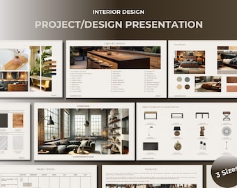 Interior Design Project Presentation | Canva Template (Digital)