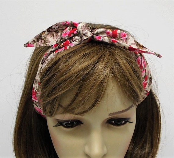 Tie Up Headband Retro Style Hair Scarf Pin Up Hair Tie Non Etsy