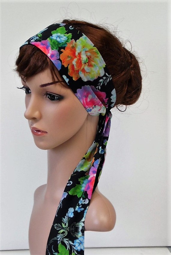 Headscarf long head scarf jersey headband hair covering hairwrap hair scarf
