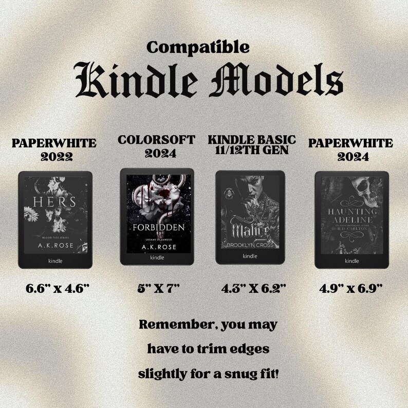 Thriller babe kindle insert | Romantasy, pink, bookish, booktok, gifts, fantasy image 3