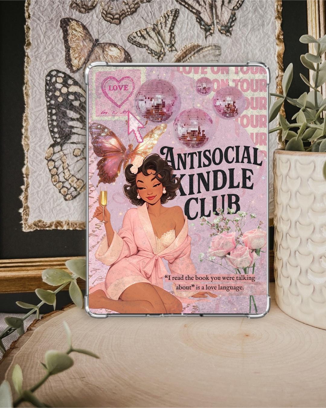 Printable Kindle Insert | Black Girl Aesthetic, Pretty in Pink, Booktok ...