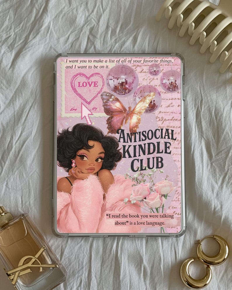 Printable Kindle Insert | Black Girl Aesthetic, Pretty in Pink, Booktok ...