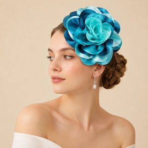 Fascinator Hüte für Frauen-Kentucky Derby Tea Party Hut mit Bunten Blumen, Stirnband & Haarspange