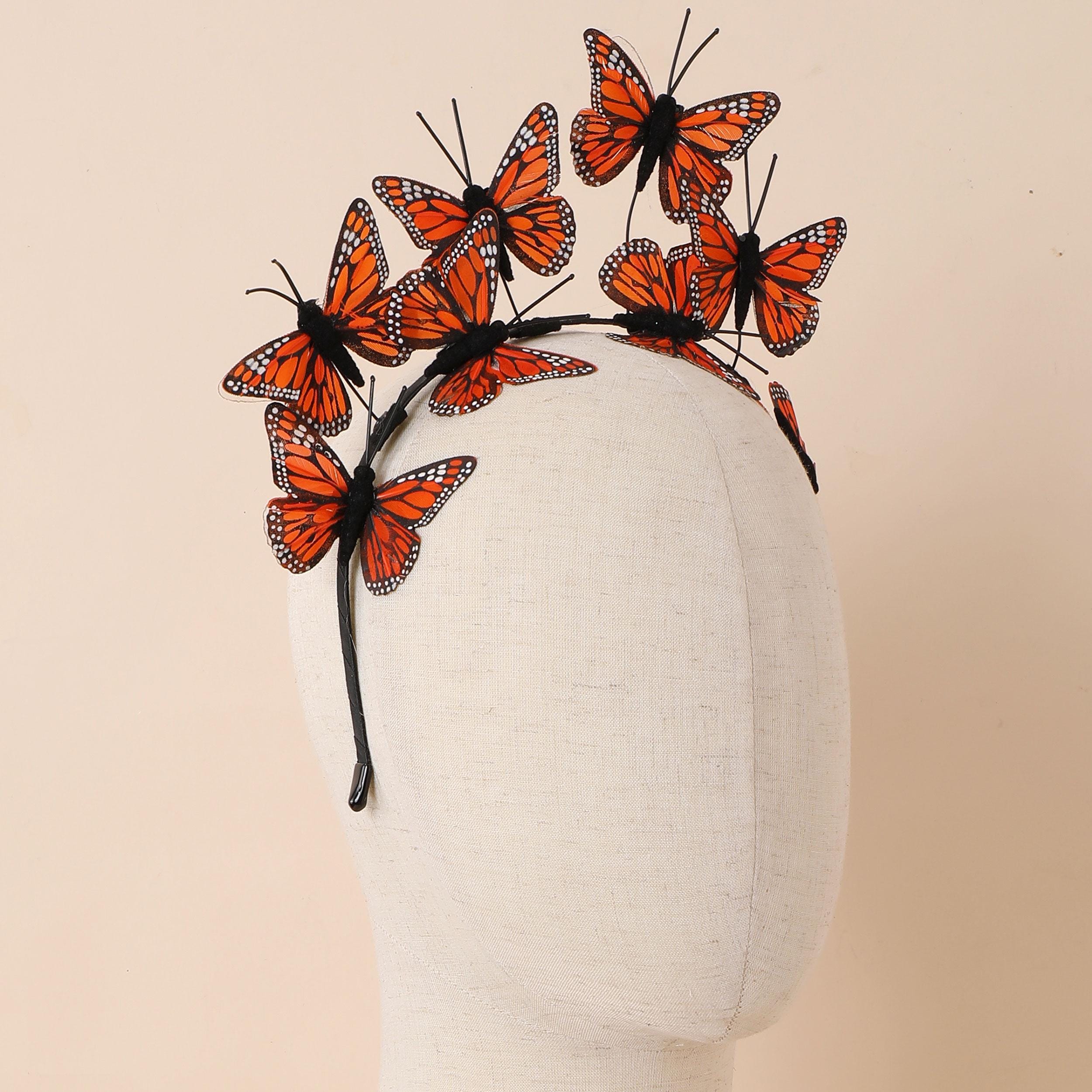 Butterfly Fascinator Hat – Boho Style Derby Headpiece With 