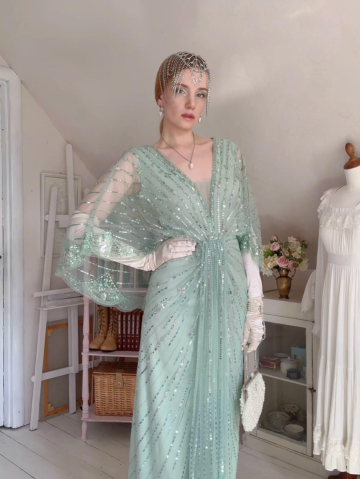 mob green dress Floral dress