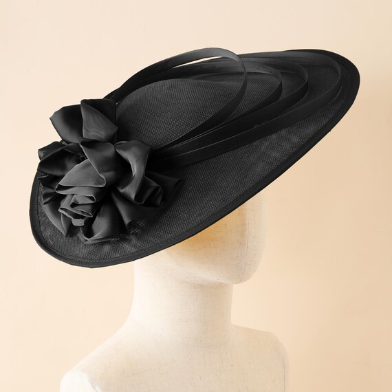 Bow Fascinator Hat for Women Tea Party Derby Hairpin Detachable Headband Zinniday White Tea Party Hat - Elegant 2026 Bow Derby Attire  main image 4