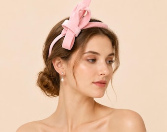 Samt-Fascinator-Hut für Damen, Braut-Haarreif, elegantes Haaraccessoire im Vintage-Stil