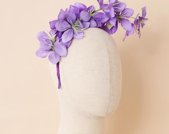 Floral Fascinator Headband: Kentucky Derby, Tea Party, Wedding