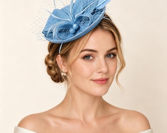 Sinamay Fascinator Hut für Damen, Kentucky Derby Pillbox Hut