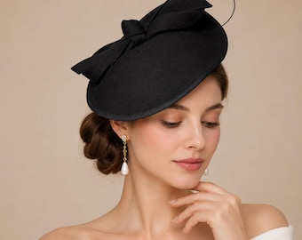 Derbyhut für Damen, Kentucky-Derby-Fascinator, Stirnband aus Filz für Teepartys, eleganter Hochzeitshut