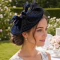 Tea Party Fascinator Hat – Kentucky Derby Pillbox Headband for Cocktail & Special Occasions product logo