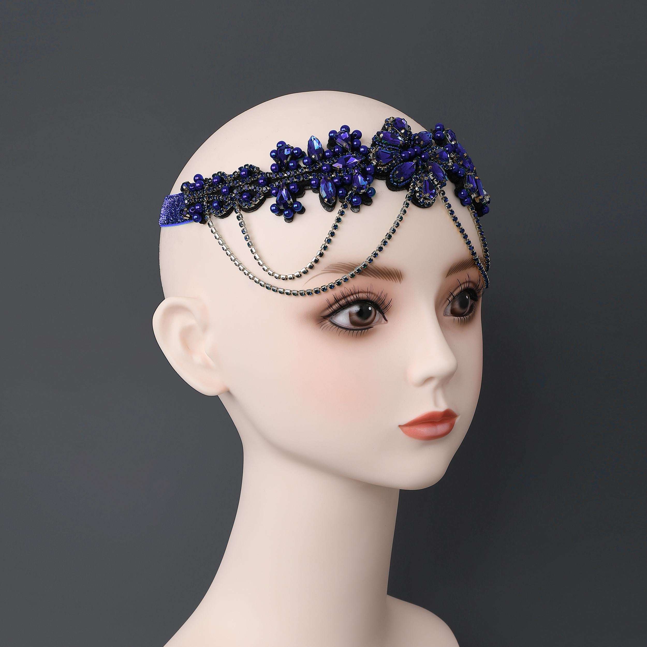 1920s Flapper Headpiece – Rhinestone Gatsby Headband 