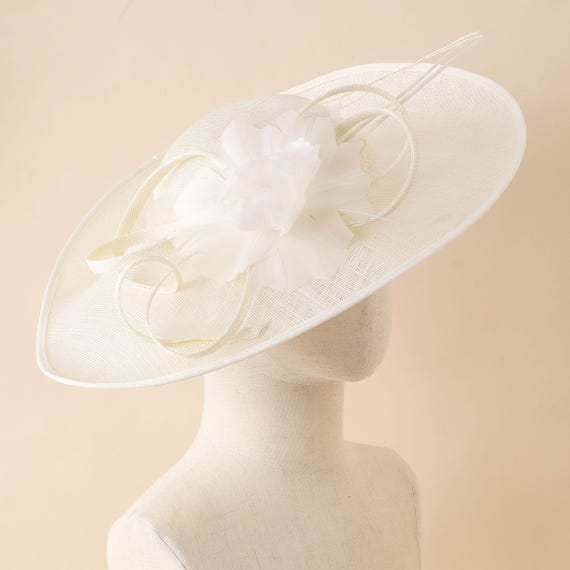 Elegant Wide-brim Fascinator Hat – Derby Tea Party Wedding 