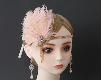 1920er Jahre Flapper Kopfschmuck, Vintage Haarschmuck für Gatsby und die Goldenen 20er Jahre