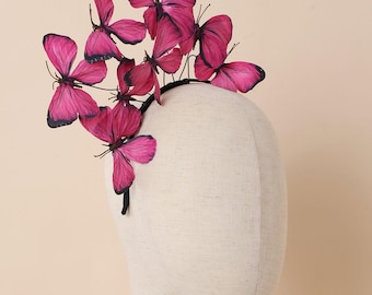 Butterfly Hatinator, Derby Fascinator Hat, Butterfly  display picture 2