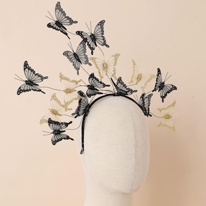 Butterfly Fascinator Hat – Fairy Boho Style Kentucky Derby Headpiece with Headband