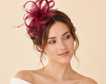 Vintage Fascinator-Hut für Damen, Tüll-Federstirnband, Teeparty-Hut der 1920er Jahre