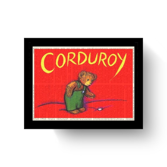 Corduroy Bear Vintage Book Art
