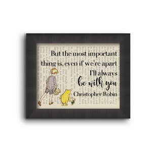 Winnie the Pooh Quote Art Print