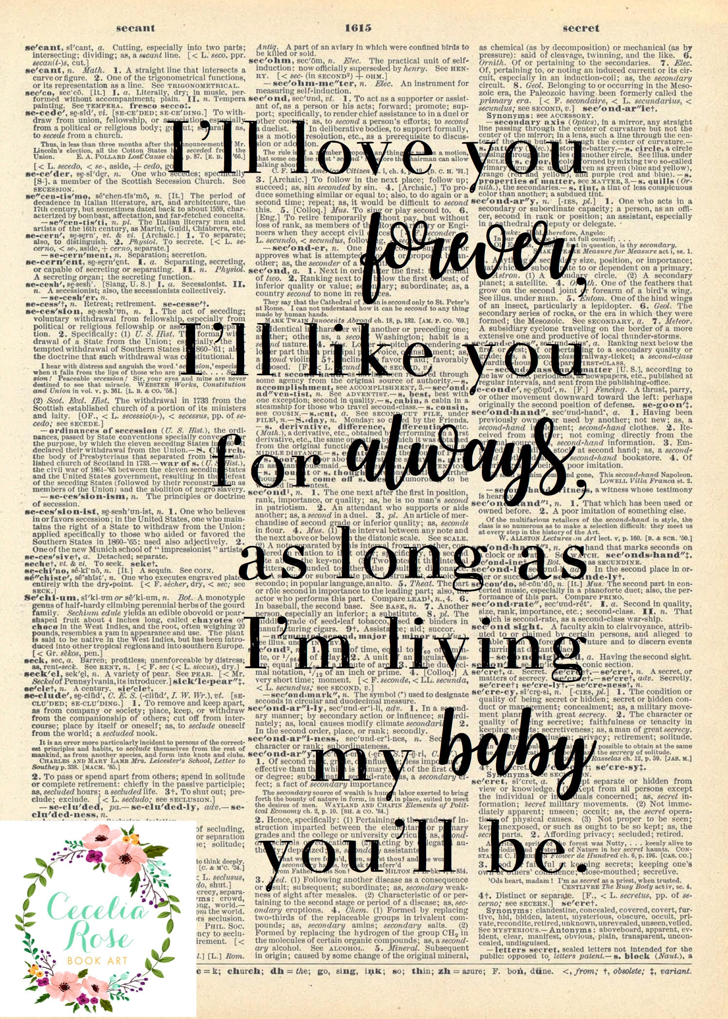 i ll love you forever i ll like you for always as long as i m living