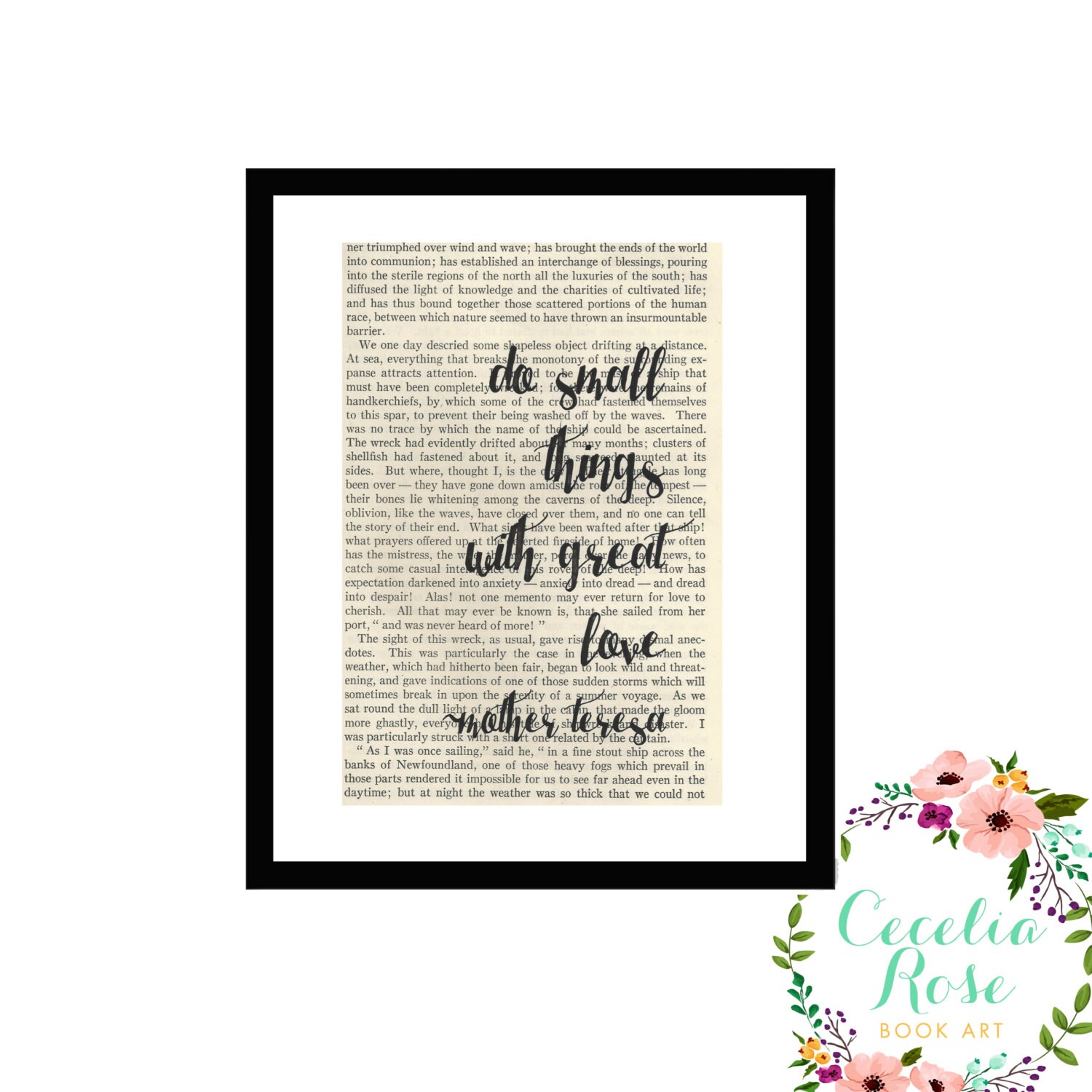 Do Small Things With Great Love Mother Teresa Inspirational Quote