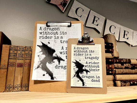 A dragon without its rider is a tragedy, A rider without their dragon is dead.