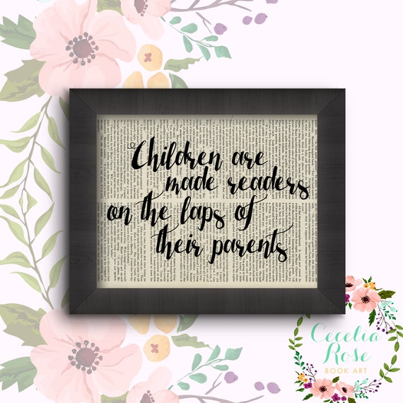 Children Are Made Readers On The Laps Of Their Parents